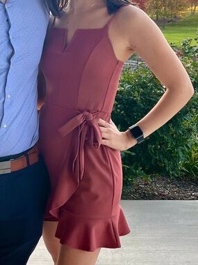 Moa Moa Pink Ruffle Tie Dress
